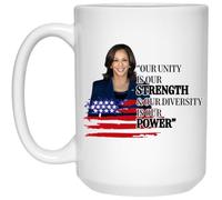 Kamala Harris Mug - Kamala Harris Coffee Mug For President 2024 - Madam President Mug - Kamala Harris Coconut Mug - Elections Mug - Kamala I'm Speaking Mug 15oz
