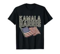 Kamala Harris President US America 24 Election USA Flag T-Shirt