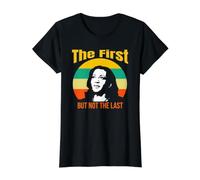 Kamala Harris Vice President Quote VP First But Not The Last Value Graphic T-Shirt, Women, Black, L