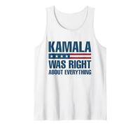 Kamala was Right About Everything - American Flag Tank Top