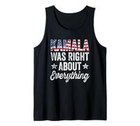 Kamala was Right About Everything - USA Flag Tank Top
