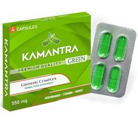 KAMANTR Green - Mantra to Enhance Your Performance - Extra Strength Performance Enhancing Pills, Stamina Endurance Booster Green Supplement Pills for Men - 4 Ginseng Capsules