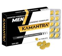 KAMANTRA Ginseng UK 500mg - Mantra to Enhance Your Performance - Extra Strength Performance Enhancing Pills, Stamina Endurance Booster Supplement Pills for Men - 10 Booster Tablets