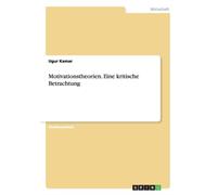 Kamar - Motivationstheorien. Eine kritische Betrachtung - New paperbac - P555z