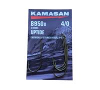Kamasan 4/0 Uptide Hooks - Size 4/0, 10 Pieces, Ideal for Shore Fishing