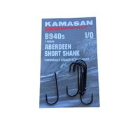 Kamasan Aberdeen Short Shank Hook Size 1/0 B940s