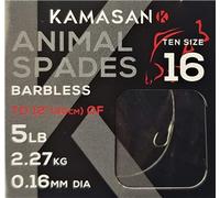 Kamasan Animal Heavy Barbless Hooks To Nylon - Size 14 4lb