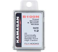 Kamasan B100N Nickle Shrimp & Buzzer Trout Hooks - Size 14