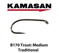 Kamasan B170 Medium Traditional Trout Hooks - Sz16