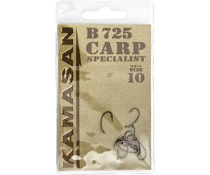 Kamasan B725 Carp Spec Hooks - Size 10 Barbless