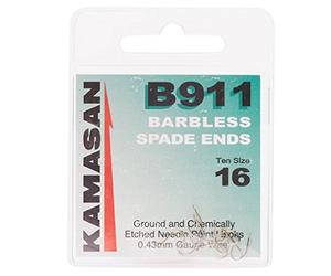 Kamasan B911 Extra Strong Eyed Fishing Hooks - Size 16, Silver, One Size
