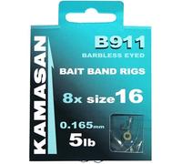 Kamasan B911 Eyed Barbless Bait Band Rigs - Size 12 - 7Lb