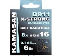 Kamasan B911 X-Strong Barbless Bait Band Rigs - Size 14 - 7Lb