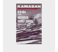 Kamasan Short Shank Aberdeen Barbed Hook (3/0) - Silver, Silver