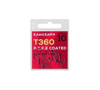 Kamasan T360 Extra Strong Eyed Barbless Circle Hooks - Method Feeder Fishing Hooks for Carp, F1 & Match Fishing (10)