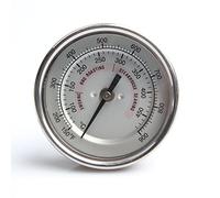 KAMaster BBQ Grill Temperature Gauge for Kamado Grill Joe Waterproof Large Face Thermometer Barbecue Charcoal Grill Stainless Steel 150-900°F Cooking Thermometer for Kamado Accessories Tool (White)
