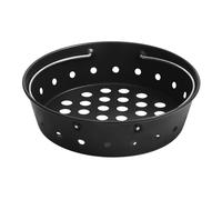 KAMaster Charcoal Basket Carbon Steel Fire Bowl for MiniMax,Small&Medium Bigg Green Eggs,Heavy Duty Enamel Coated Charcoal Ash Basket with Handles,Fire Box Bowls Ash Basket also for JR Kamado Grill