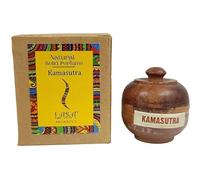 Kamasutra Natural Solid Perfume Beeswax Long Lasting Body Fragrance Balm Solid State Eau De Perfum in Wooden Jar 6 gm