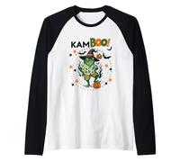 Kambo Frog Halloween Tee Shamanic Pumpkin Plant Raglan Baseball Tee