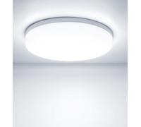 Kambo LED Ceiling Light Modern Round Φ30 cm 48 W 4320LM LED Ceiling Light Slim Panel Cool White 6500 K Bathroom Light IP44 Waterproof Bedroom Kitchen Living Room Balcony