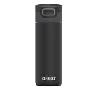 Kambukka Etna 500ml / 17oz Insulated Travel Mug in Stainless Steel, Leak-Proof Thermos with Snapclean Technology, Ideal for hot and Cold Drinks, Non-Slip Bottom and Easy Grip - Matte Black