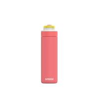 Kambukka Lagoon 600ml / 20oz Insulated Water Bottle with Straw - Leak-proof, Keeps Cool for 22 Hours, Soft Silicon Spout, Dishwasher Safe Lid, Anti-Slip Base - Premium Stainless Steel - Fluo Fantasy