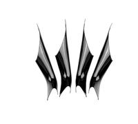 KAMCES Car Door Handle Pull Compatible with 5 Series G30 2017 2018 2019 2020 2021 2022 2023 ABS Carbon Fiber Look Black Matte Inner Trim Cover(Glossy Black 4pcs)
