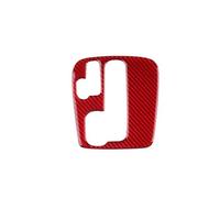KAMCES Carbon Fiber Sticker Compatible with Cayenne 2003 2004 2005 2006 2007 2008 2009 2010 Gear Shift Panel Interior Accessories(Inner Red)