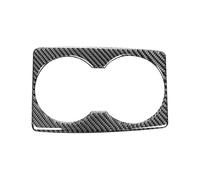 KAMCES Compatible with 3 Axela 2014-2019 Central Control Water Cup Panel Cover Decorative Sticker Car Interior Accessories Carbon Fiber