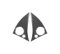 KAMCES Compatible With C CLASS W204 2007-2014 Panel Button Decorative Frame Carbon Fibre Sticker Interior Accessories
