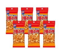 Kameda Kaki No Tane Original Rice Crackers with Peanuts, Japanese Savoury Snack, 63g per Bag, Pack of 6, Crispy Arare Rice Snack, BBD 10 Oct 2026
