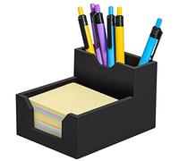 Kamehame Memo Pad Holder Silicone Sticky Notes Holder with Pen or Card Slots Cube Note Box Fits 3x3 Inches Sticky Notes