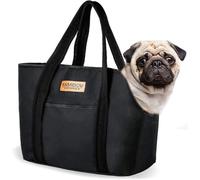 KAMEIOU Pet Dog Purse Carrier Tote Bag for Medium Dogs Travel Soft-Sided Purse Carriers with Safety Tether Buckle Stand Pedal Inside Pocket Portable Dogs Sling Tote Carrier Purses for Small Medium Dog