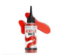 KAMENSKAYA Acrylic Inks for Artists - 'Bright Red' Acrylic Ink, 3.38 Fl Oz (100 ml)