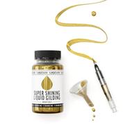 KAMENSKAYA Liquid Gold Leaf Paint - Alcohol Based Fast Drying Bright Gold Liquid Leaf, 3.38 fl oz (100 ml)