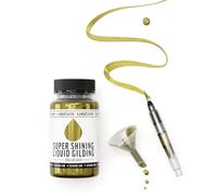 KAMENSKAYA Liquid Gold Leaf Paint: Alcohol Based Fast Drying English Gold Liquid Gilding, 3.38 fl oz (100 ml)