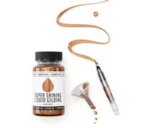 KAMENSKAYA Liquid Gold Leaf Paint - Alcohol Based Fast Drying Warm Brass Liquid Leaf, 3.38 fl oz (100 ml)