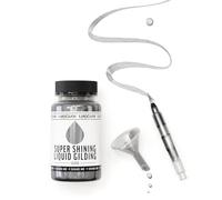 KAMENSKAYA Liquid Silver Leaf Paint: Alcohol Based Fast Drying Silver Liquid Gilding, 3.38 fl oz (100 ml)