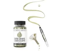 KAMENSKAYA Liquid White Gold Leaf Paint: Alcohol Based Fast Drying White Gold Liquid Gilding, 3.38 fl oz (100 ml)