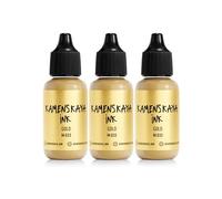KAMENSKAYA Metallic Alcohol Ink Set - Gold Alcohol Ink - 3 pcs 0.51 fl oz (15 ml) Each