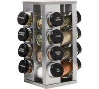 Kamenstein Heritage 16-Jar Revolving Countertop Spice Rack with Free Spice Refills for 5 Years