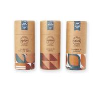 Kamenstein Kraft Paper Spice Tube Set, Packaging made of 99 percent recycled material, with Spices Included, Mediterannean Mixes
