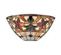 Luminosa Lighting Elstead Kami 2 Light Tiffany Uplighters Vintage Bronze, E14