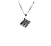 KAMIAK Sterling Silver Tiny Bible Necklace, Holy Bible Book with Prayer Pendant Necklace Birthday Jewelry Gifts for Women Girls (Color : B)