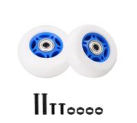 KAMIER 76mm x 30mm Crazy Cart Caster Wheels Replacement for Razor Crazy Cart XL DLX Shift Rear Wheel Kids Electric Go Kart Drifting Krazy Cart Wheel 76mm x 30mm Parts Blue (Set of 2)