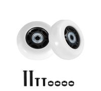 KAMIER Caster Wheel Replacement for Razor Crazy Cart - 76mm x 30mm Wheels Crazy Cart DLX XL Shift Drift Kids Electric Go Kart Rear Wheel Parts (Set of 2) Razor Part W25143401048