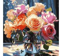 KAMIERFA Paint by Numbers Adults, Paintings to Paint Numbered Kit with Brushes and Acrylic Pigment, Paint by Numbers Adults and Children, Unframed 40 x 50 cm