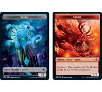 Kamigawa: Neon Dynasty - Spirit (#2) / Spirit (#9) Token (foil) | Kamigawa: Neon Dynasty