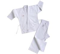 Kamikaze Karategui Premier Kata Competition Karate Suit, 100% Cotton, Medium Weight, White, white, 5 / 180 cm