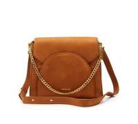 Kamila Leather Shoulder Bag Brown